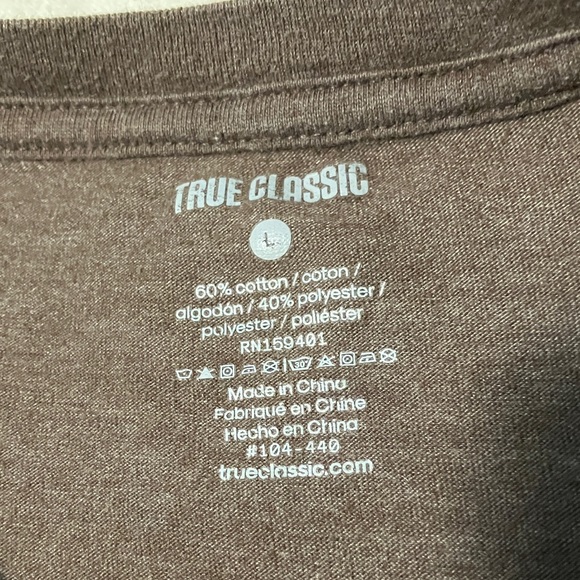 Men's True Classic Brown T-Shirt - Picture 2 of 3